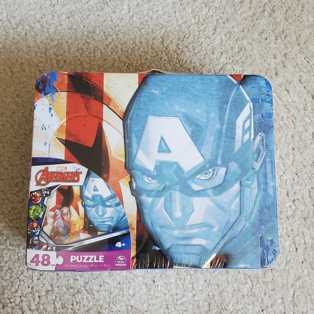 Avengers Captain America Puzzle Tin